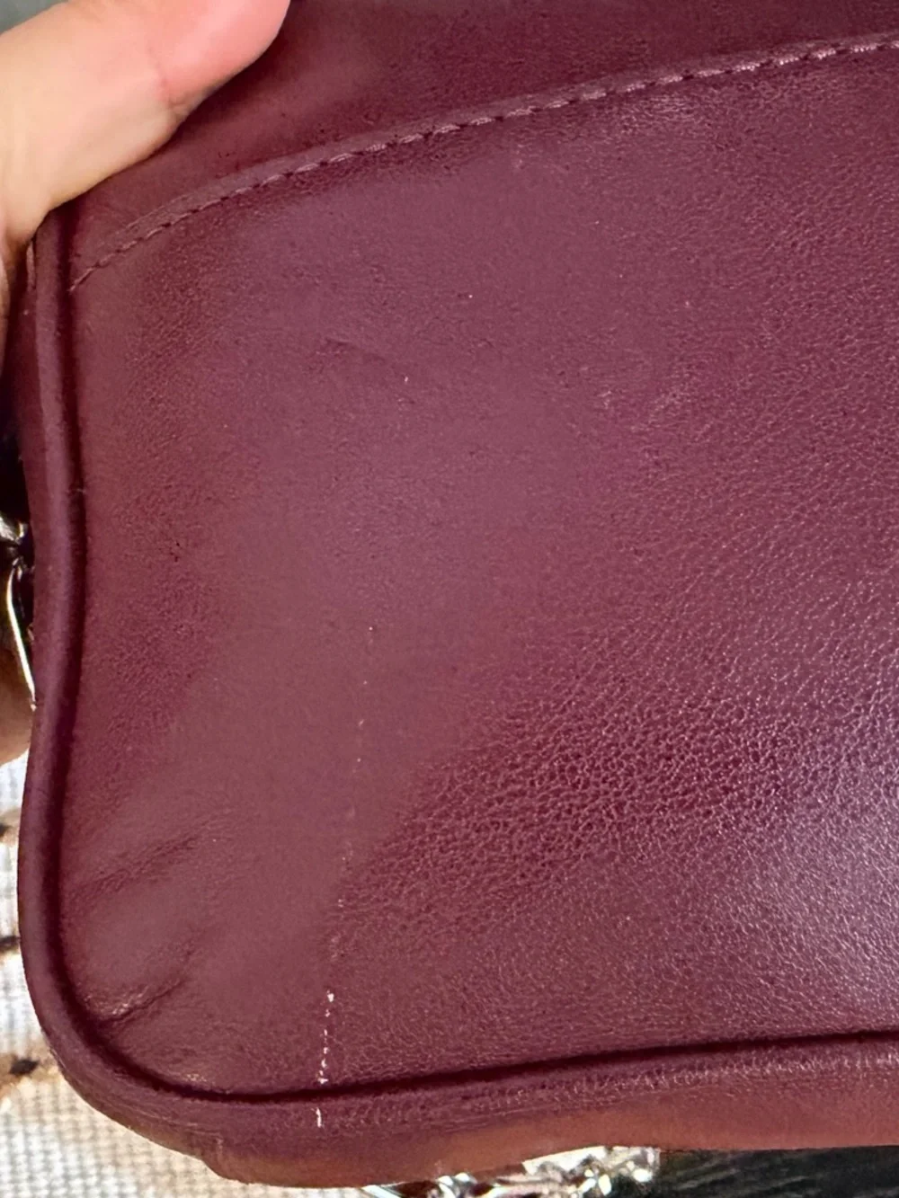 Michael kors medium chain swag camera crossbody in Merlot